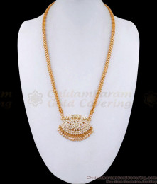 Full White Stone Impon Dollar Swan Design With Chain BGDR1282 Full White Stone Impon Dollar Swan Design With Chain BGDR1282
