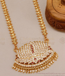 30 Inch Long Big Lotus Impopn Dollar Gati Stone Design With Heart Chain BGDR1288-Lg 30 Inch Long Big Lotus Impopn Dollar Gati Stone Design With Heart Chain BGDR1288-Lg