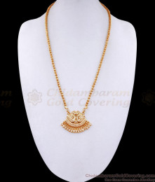 Beautiful White Stone Swan Impon Dollar Sundari Chain Design BGDR1300 Beautiful White Stone Swan Impon Dollar Sundari Chain Design BGDR1300