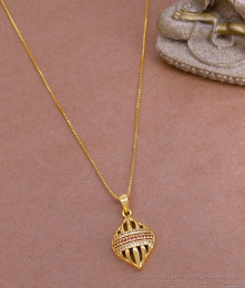 New Gold Design Light Weight Stone Pendant With Long Chain BGDR1319 New Gold Design Light Weight Stone Pendant With Long Chain BGDR1319