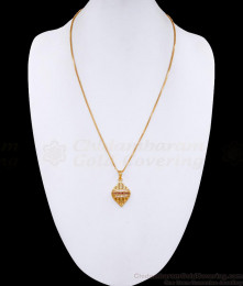 New Gold Design Light Weight Stone Pendant With Long Chain BGDR1319 New Gold Design Light Weight Stone Pendant With Long Chain BGDR1319