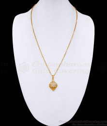 Daily Wear Gold Designer Pendant Long Chain At Affordable Price BGDR1320