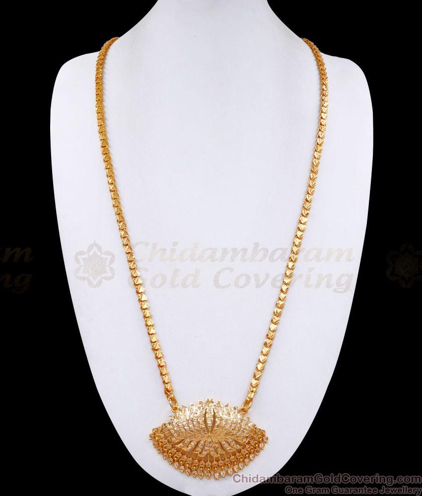 30 Inch Long Premium Impon Panchaloha Lotus Dollar Heart Chain BGDR1329-Lg 30 Inch Long Premium Impon Panchaloha Lotus Dollar Heart Chain BGDR1329-Lg