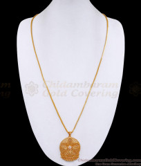 30 Inch Long Latest White Stone Flower Design Gold Dollar Chain With Price BGDR1331-Lg 30 Inch Long Latest White Stone Flower Design Gold Dollar Chain With Price BGDR1331-Lg