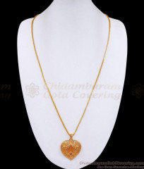 30 Inch Long New Model Heart Shaped Dollar With Thin Gold Chain For Women BGDR1334-Lg 30 Inch Long New Model Heart Shaped Dollar With Thin Gold Chain For Women BGDR1334-Lg