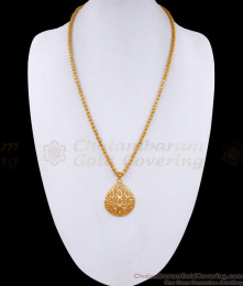 Plain 1 Gram Gold Micro Plated Droplet Dollar Chain Online BGDR1335