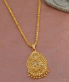 Latest Flower Design Gold Plated Dollar With Jasmine Chain BGDR1336