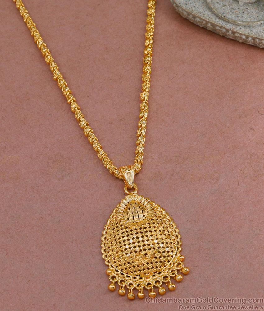 Latest Flower Design Gold Plated Dollar With Jasmine Chain BGDR1336