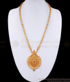Latest Ruby Stone Gold Plated Mango Dollar Chain For Women BGDR1352 Latest Ruby Stone Gold Plated Mango Dollar Chain For Women BGDR1352