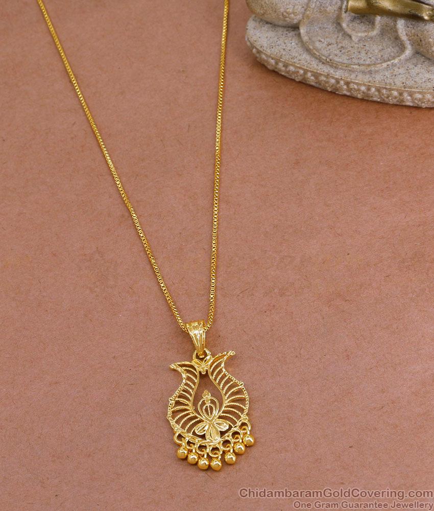 Buy Pure Gold Tone Small Floral Dollar Chain Daily Wear Design BGDR1405 Buy Pure Gold Tone Small Floral Dollar Chain Daily Wear Design BGDR1405