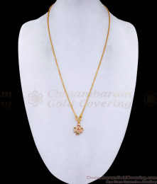 Traditional Small Impon Sangu Pendant With Gold Plated Chain BGDR1412