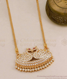 Stylish Dual Swan 5 Metal Dollar Chain Collections Online BGDR1414
