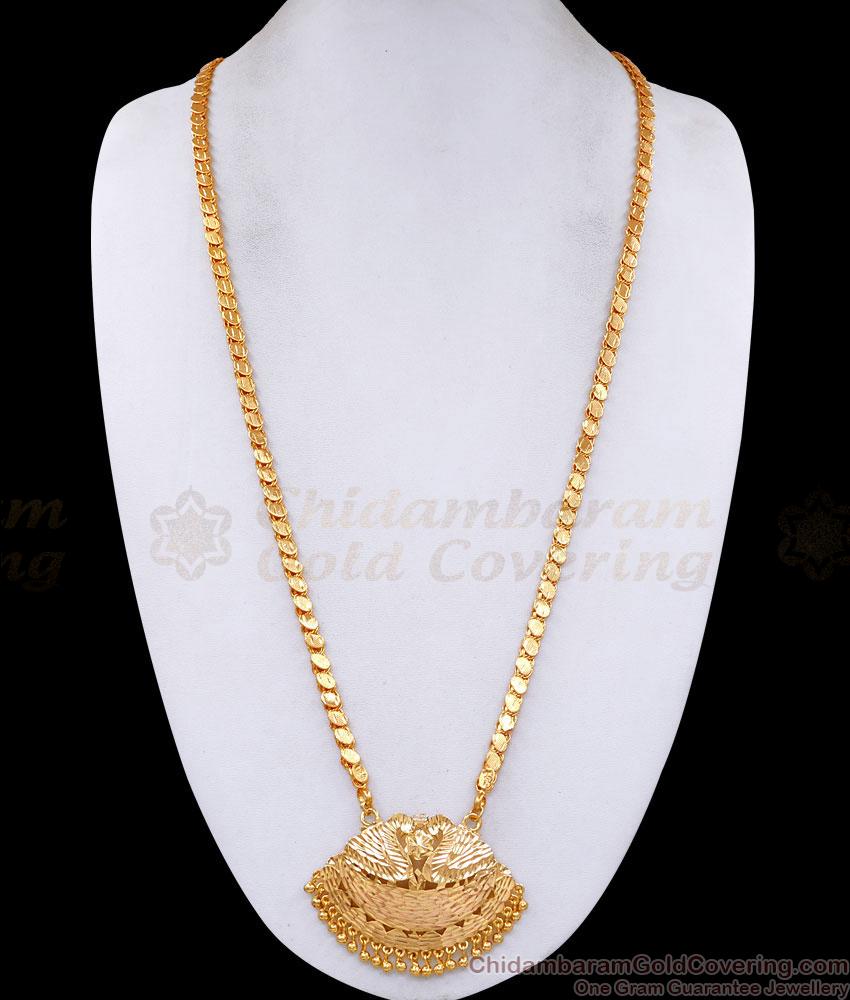 30 Inch Long Plain Gold Plated Swan Dollar Chain Online BGDR1418-Lg 30 Inch Long Plain Gold Plated Swan Dollar Chain Online BGDR1418-Lg