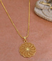 Buy Plain One Gram Gold Floral Dollar With Thin Chain Online BGDR1428 Buy Plain One Gram Gold Floral Dollar With Thin Chain Online BGDR1428