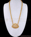 Peacock Design Full White Stone Impon Dollar With Gold Chain BGDR1429 Peacock Design Full White Stone Impon Dollar With Gold Chain BGDR1429