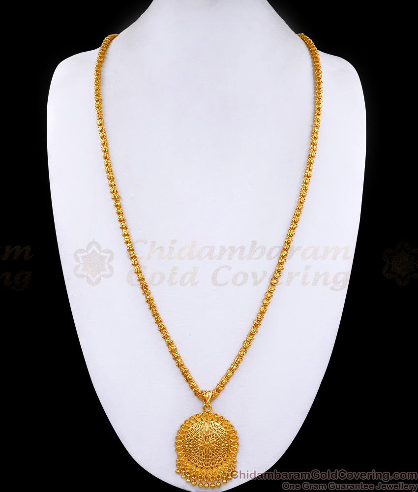 30 Inch Long Bridal Wear Gold Imitation Flower Dollar Chain For Women BGDR1432-Lg 30 Inch Long Bridal Wear Gold Imitation Flower Dollar Chain For Women BGDR1432-Lg