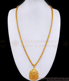 30 Inch Long South Indian Bridal Gold Plated Dollar Chain Designs BGDR1444-Lg
