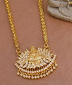 30 Inch Long Beautiful Lotus Design Impon Dollar Chain With Lakshmi Motiff BGDR1458-Lg 30 Inch Long Beautiful Lotus Design Impon Dollar Chain With Lakshmi Motiff BGDR1458-Lg
