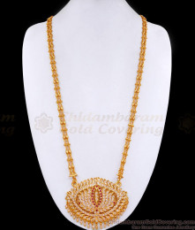 30 Inch Long Original Quality Impon Panchaloha Lotus Dollar 2 Line Beads Chain BGDR1459-Lg