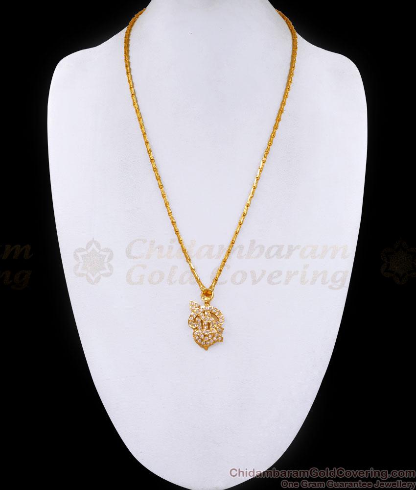 Original Five Metal Impon Om Vel Dollar With Gold Plated Wheat Chain BGDR1470