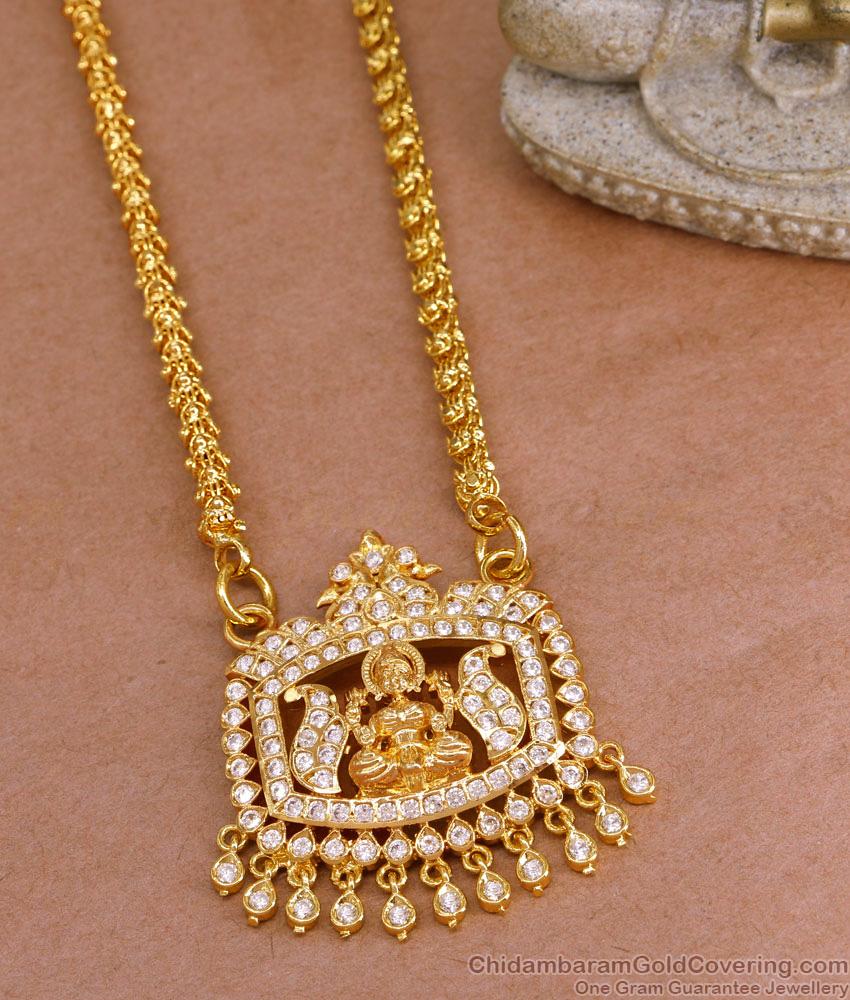 High Quality Impon Lakshmi Dollar Gold Plated Jasmine Chain Design BGDR1472