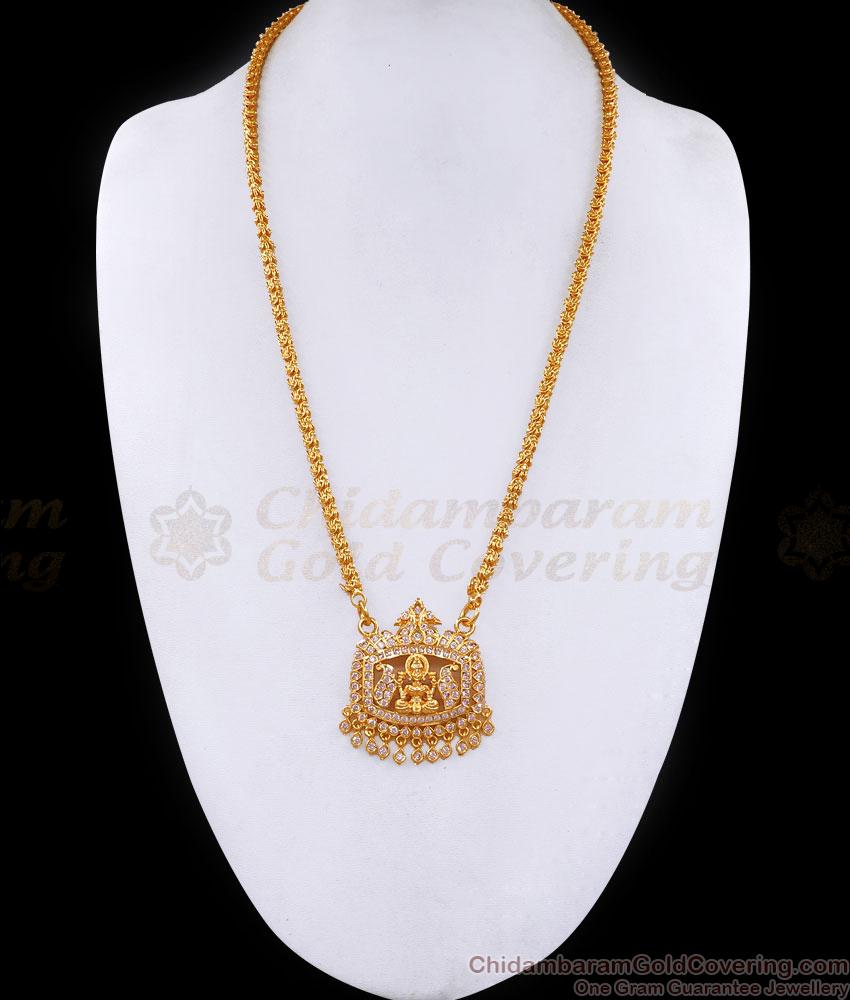 High Quality Impon Lakshmi Dollar Gold Plated Jasmine Chain Design BGDR1472