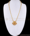 Elegant One Gram Gold Wheat Chain With White Stone Impon Dollar BGDR1474