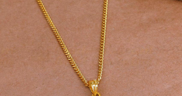 Light Weight Gold Plated Long Pendant Chain Design Shop Online BGDR1480