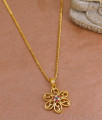 Multi Stone Flower Design Gold Plated Dollar Chain For Women BGDR1481 Multi Stone Flower Design Gold Plated Dollar Chain For Women BGDR1481