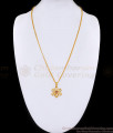 Multi Stone Flower Design Gold Plated Dollar Chain For Women BGDR1481 Multi Stone Flower Design Gold Plated Dollar Chain For Women BGDR1481
