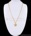 Beautiful Violet Color Stone 1 Gram Gold Pendant Chain Designs BGDR1482 Beautiful Violet Color Stone 1 Gram Gold Pendant Chain Designs BGDR1482