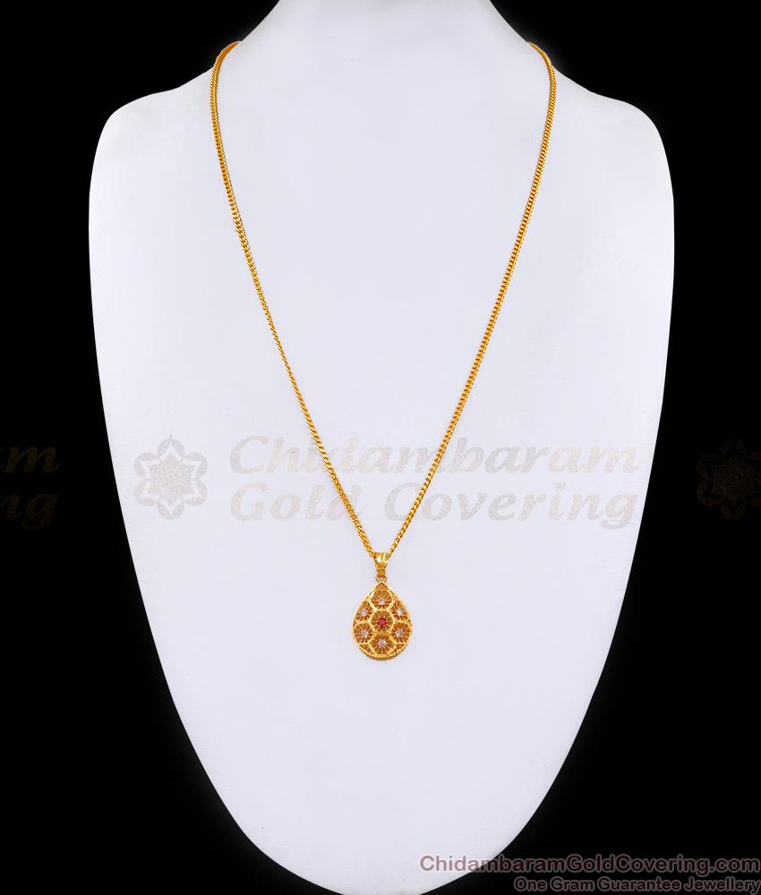 Regular Wear Ad Stone Droplet Gold Dollar Chain Collections Online BGDR1483 Regular Wear Ad Stone Droplet Gold Dollar Chain Collections Online BGDR1483