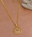 Small Geometric Design Stone Dollar With Gold Plated Chain BGDR1486 Small Geometric Design Stone Dollar With Gold Plated Chain BGDR1486