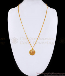 Small Geometric Design Stone Dollar With Gold Plated Chain BGDR1486 Small Geometric Design Stone Dollar With Gold Plated Chain BGDR1486