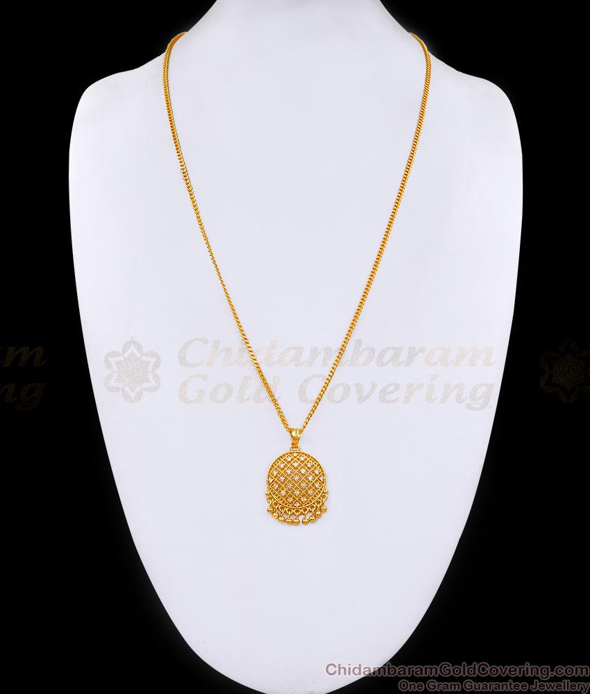 Attractive Ad White Stone Gold Plated Dollar Chain Design BGDR1487 Attractive Ad White Stone Gold Plated Dollar Chain Design BGDR1487