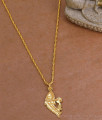 Regular Use Micro Gold Plated Fish Pendant Chain Without Stone BGDR1494 Regular Use Micro Gold Plated Fish Pendant Chain Without Stone BGDR1494