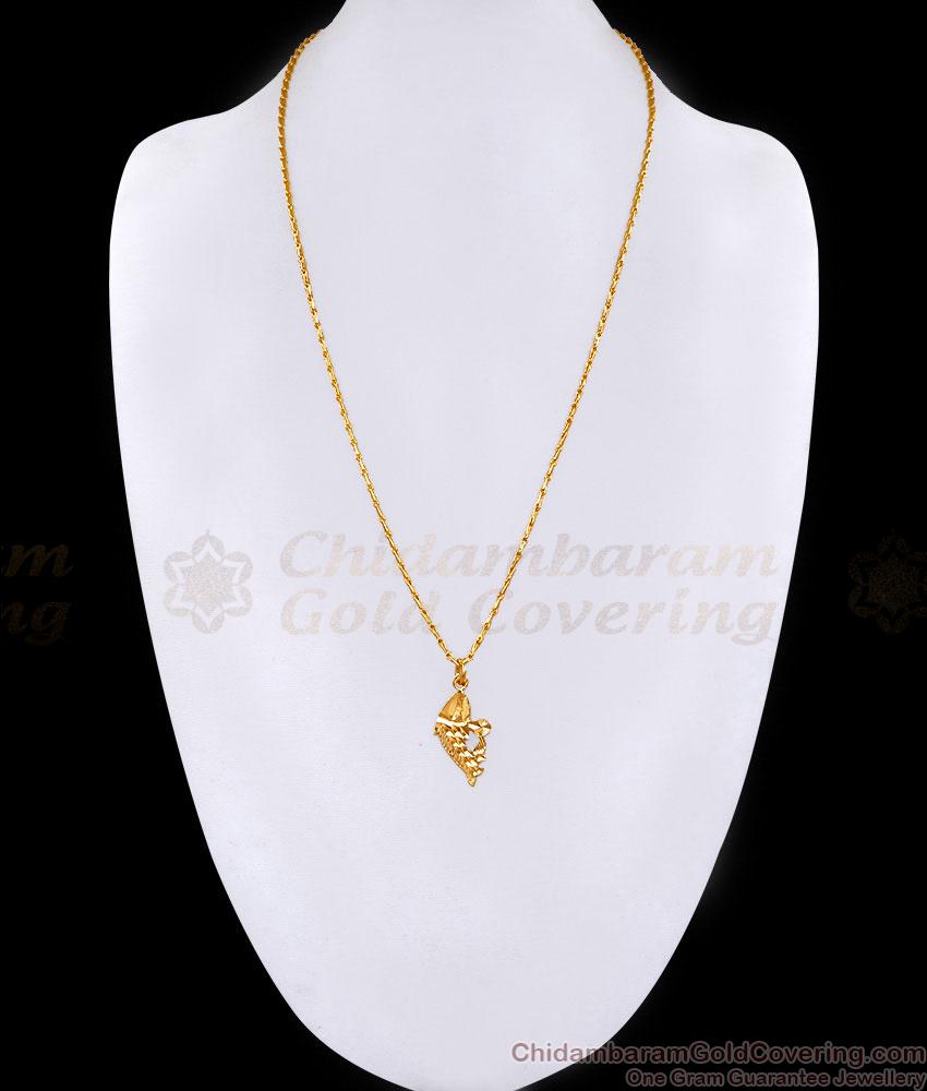 Regular Use Micro Gold Plated Fish Pendant Chain Without Stone BGDR1494 Regular Use Micro Gold Plated Fish Pendant Chain Without Stone BGDR1494