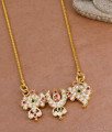 30 Inch Long Multi Stone 5 Metal Gold Plated Dollar Chain Vishnu Namam Design BGDR1500-Lg 30 Inch Long Multi Stone 5 Metal Gold Plated Dollar Chain Vishnu Namam Design BGDR1500-Lg