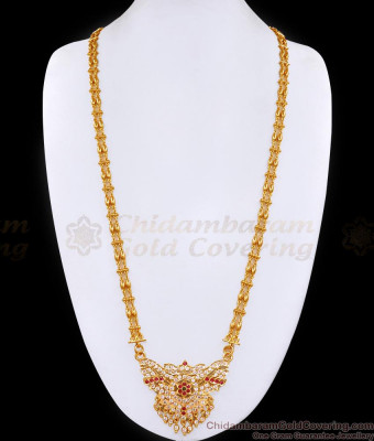 30 Inch Long 2 Line Golden Beads Chain With Impon Dollar For Wedding BGDR1502-Lg