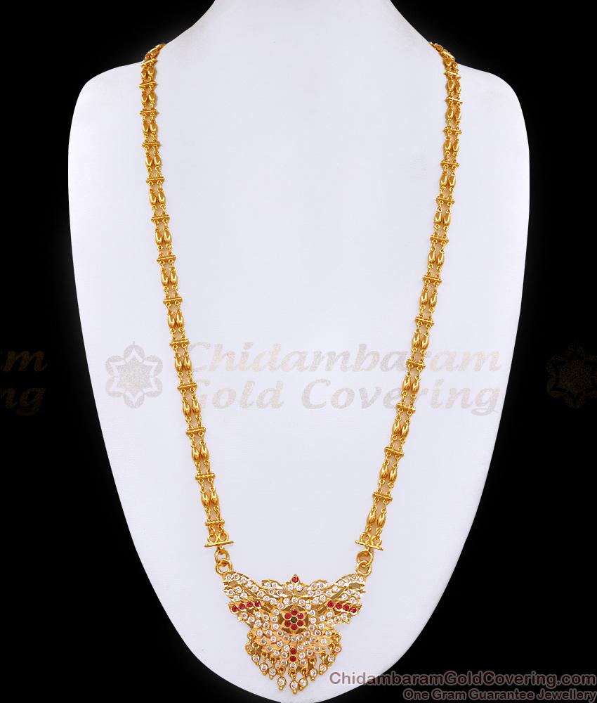 30 Inch Long 2 Line Golden Beads Chain With Impon Dollar For Wedding BGDR1502-Lg 30 Inch Long 2 Line Golden Beads Chain With Impon Dollar For Wedding BGDR1502-Lg