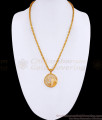 Stylish White Stone Gold Imitation Dollar Chain Design Online BGDR1505