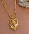 Beautiful Heart Shaped White Stone Dollar Chain Collections For Brides BGDR1506
