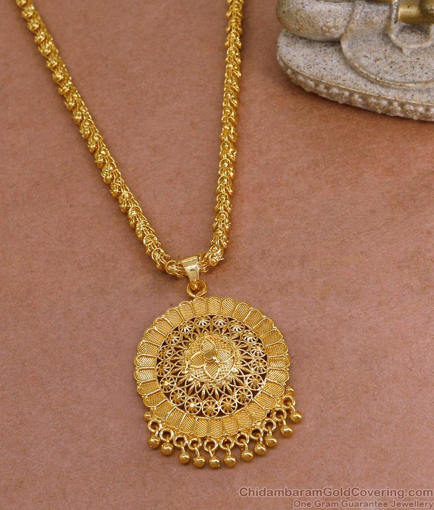 Latest Micro Gold Plated Plain Dollar Chain Flower Design Online BGDR1507