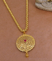 Elegant Ruby Stone Mango Design Dollar With S Cut Chain With Price BGDR1509