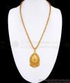 South Indian Plain Bridal Wear Gold Imitation Dollar Chain For Women BGDR1511