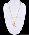 Beautiful American Diamond Peacock Dollar With Wheat Chain BGDR1527 Beautiful American Diamond Peacock Dollar With Wheat Chain BGDR1527