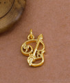 Original Pure Impon Small Om Pendant Peacock Vel Design for Daily Wear BGDR1530 Original Pure Impon Small Om Pendant Peacock Vel Design for Daily Wear BGDR1530