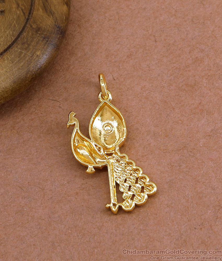 Original Impon Pendant Lord Murugan Mayil Vel Dollar Without Chain BGDR1531