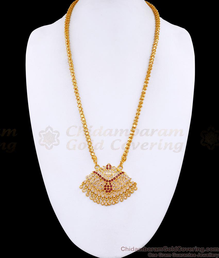 Five Metal Impon Dollar With Gold Plated Chain Collections With Price BGDR1535