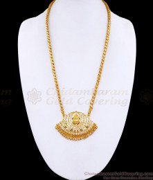Full White Stone Impo Lakshmi Dollar Chain Design For Functions BGDR1537 Full White Stone Impo Lakshmi Dollar Chain Design For Functions BGDR1537